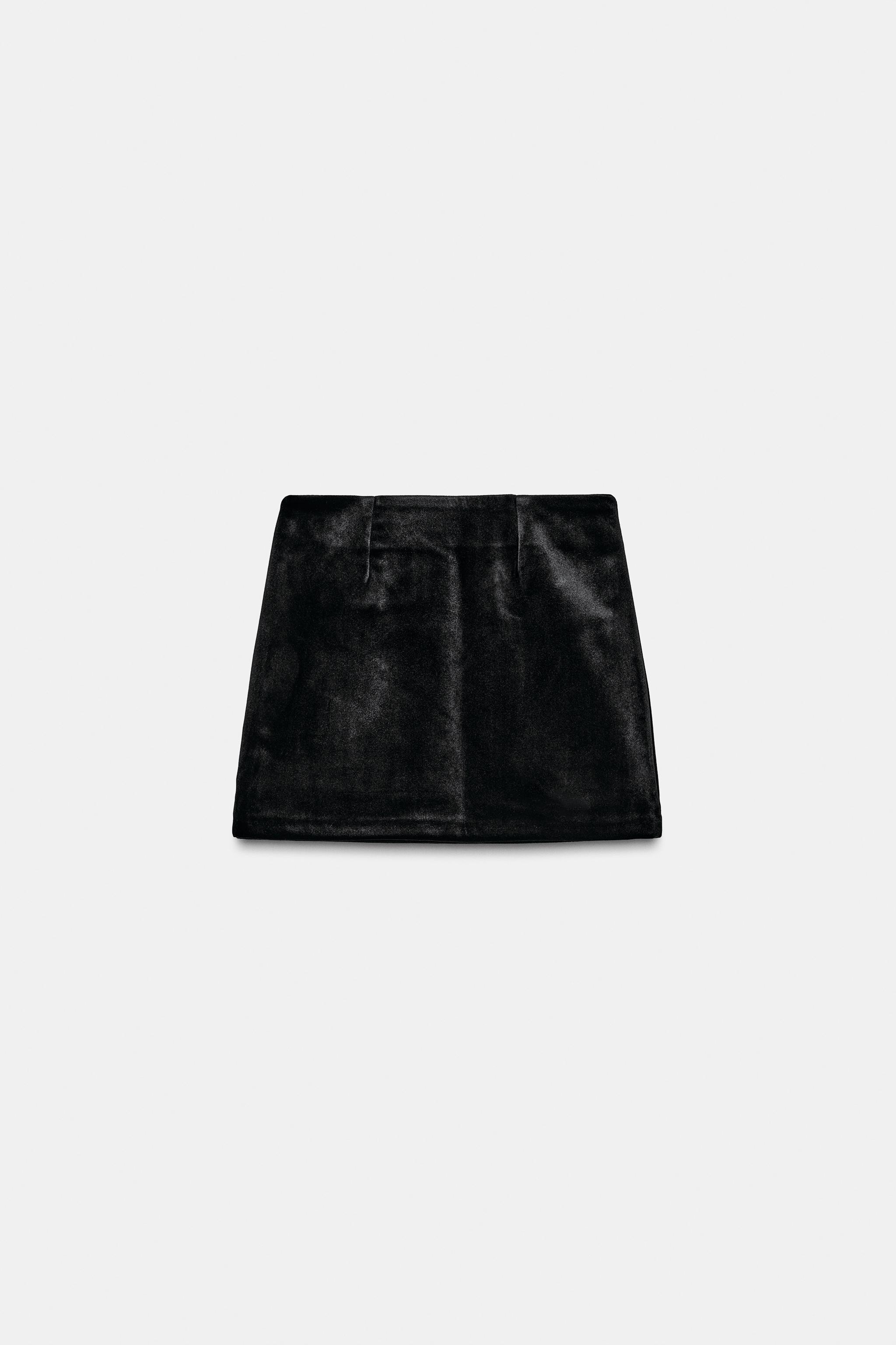 VELVET MINI SKIRT